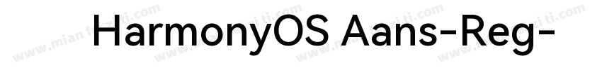 字体HarmonyOS Aans-Reg字体转换
